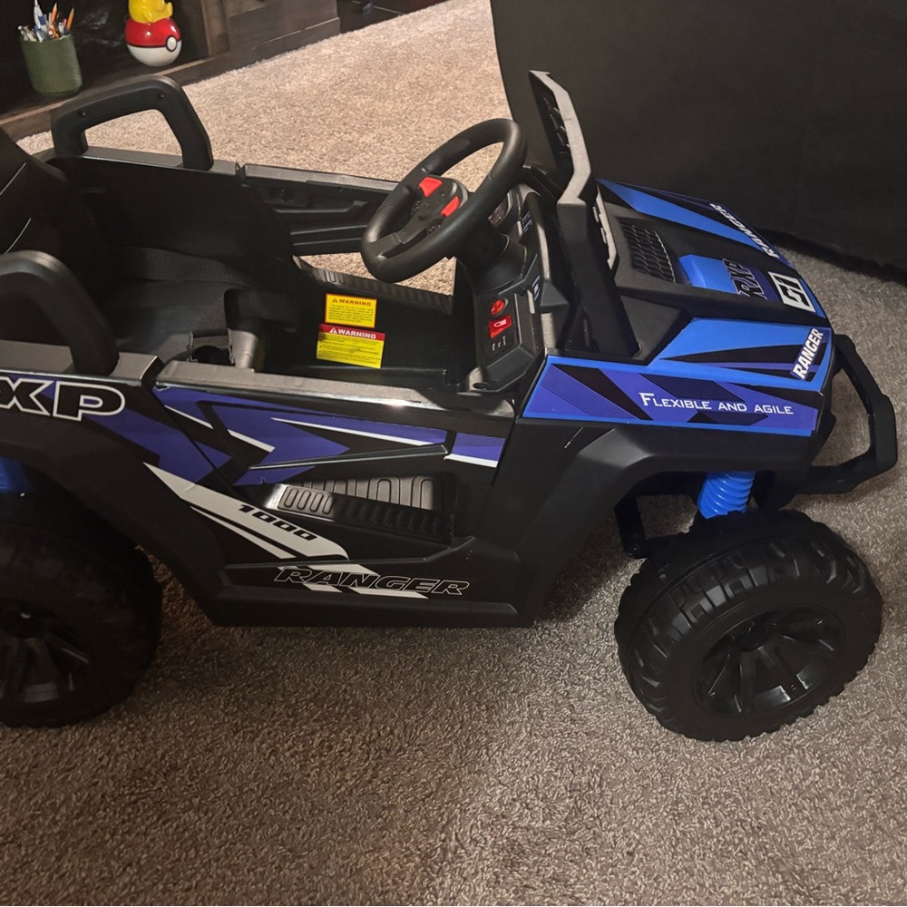 Blue Ranger Kids Ride-On Toy Car - Picture 2 of 5